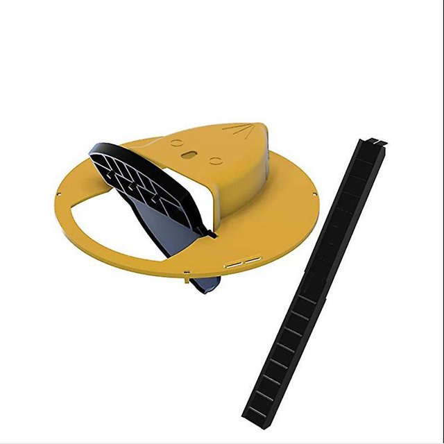 Trampa para ratones con tapa de cubo deslizante abatible -humana o letal- -estilo de puerta trampa- -captura múltiple -reinicio automático- -interior exterior