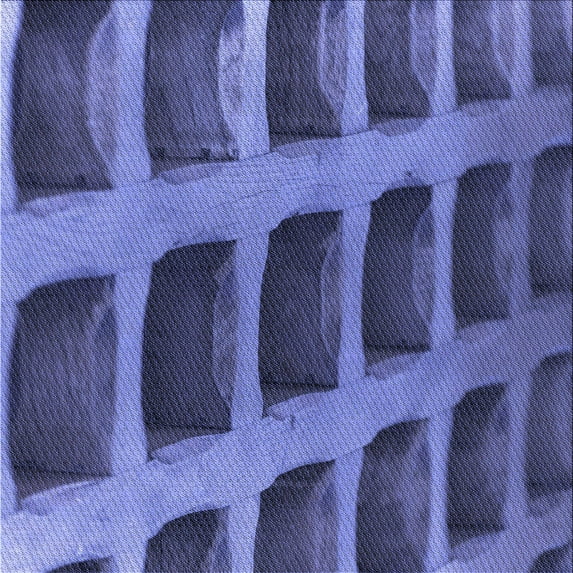 Ahgly Company Machine Washable Indoor Square Transitional Light Slate Blue Area Rugs, 4' Square