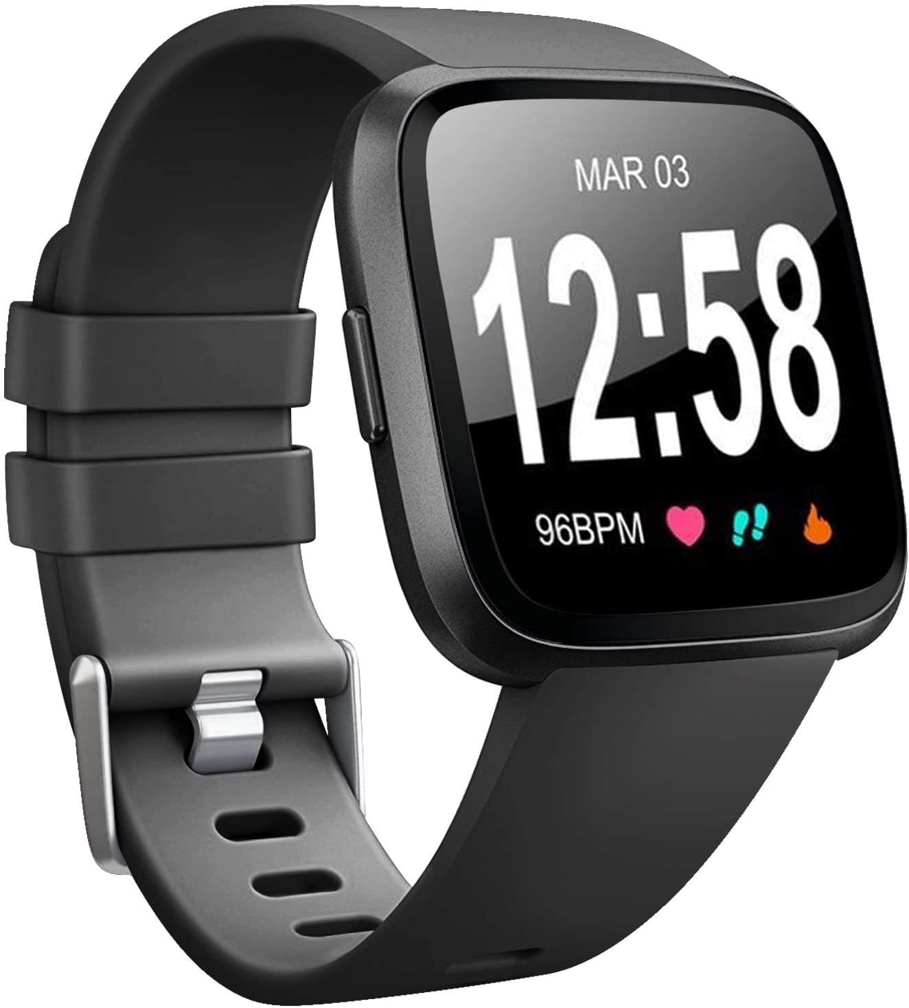 fitbit versa smartwatch and activity tracker with classic band