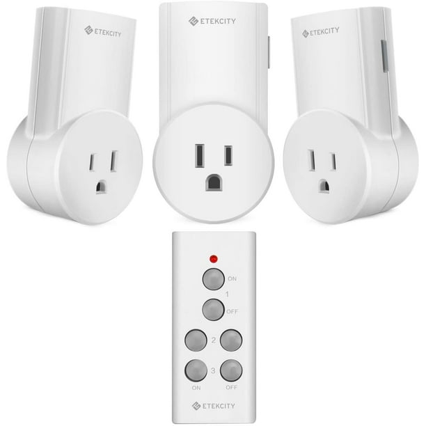 Etekcity Remote Control Outlet Wireless Light Switch (3Pack) ZAP 3LS