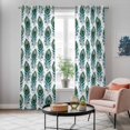 thumbnail image 6 of Kitchen Curtains 84 Inch Length 2 Panels, Peacock Feathers Grommets Window Treatment Curtain, Modern Watercolor Peacock Thermal Curtains Drapes for Living Room/Bathroom, 6 of 9
