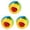 Red 3PCS, variant on Interactive Pet Sounding Toy Dog Plaything Puppy Teasing Plaything Made Of Material 4 Colorful Designs 1pc