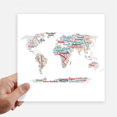thumbnail image 1 of Global Map Country Geography Wordcloud Sticker Tags Wall Picture Laptop Decal Self adhesive, 1 of 1