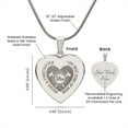 thumbnail image 3 of The Best Kind of Mom Raises A Firefighter Engraved Heart Necklace Stainless Steel or 18k Yellow Gold Finish 18-22" Chain, 3 of 15