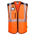 thumbnail image 1 of Portwest - Chaleco de Alta Visibilidad de Seguridad para Hombre (Naranja, Negro), 1 of 2