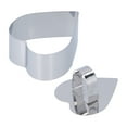 thumbnail image 1 of Stainless Steel Cake Mousse Ring Mold - Heart Shape (4x8x7.5cm), 1 of 26