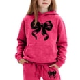 thumbnail image 2 of BOOMNY Girls Outfit 2 Peice Sets Graphic Long Sleeve Tops Pants Sets for Kids Soft Clothing Set, 2 of 3