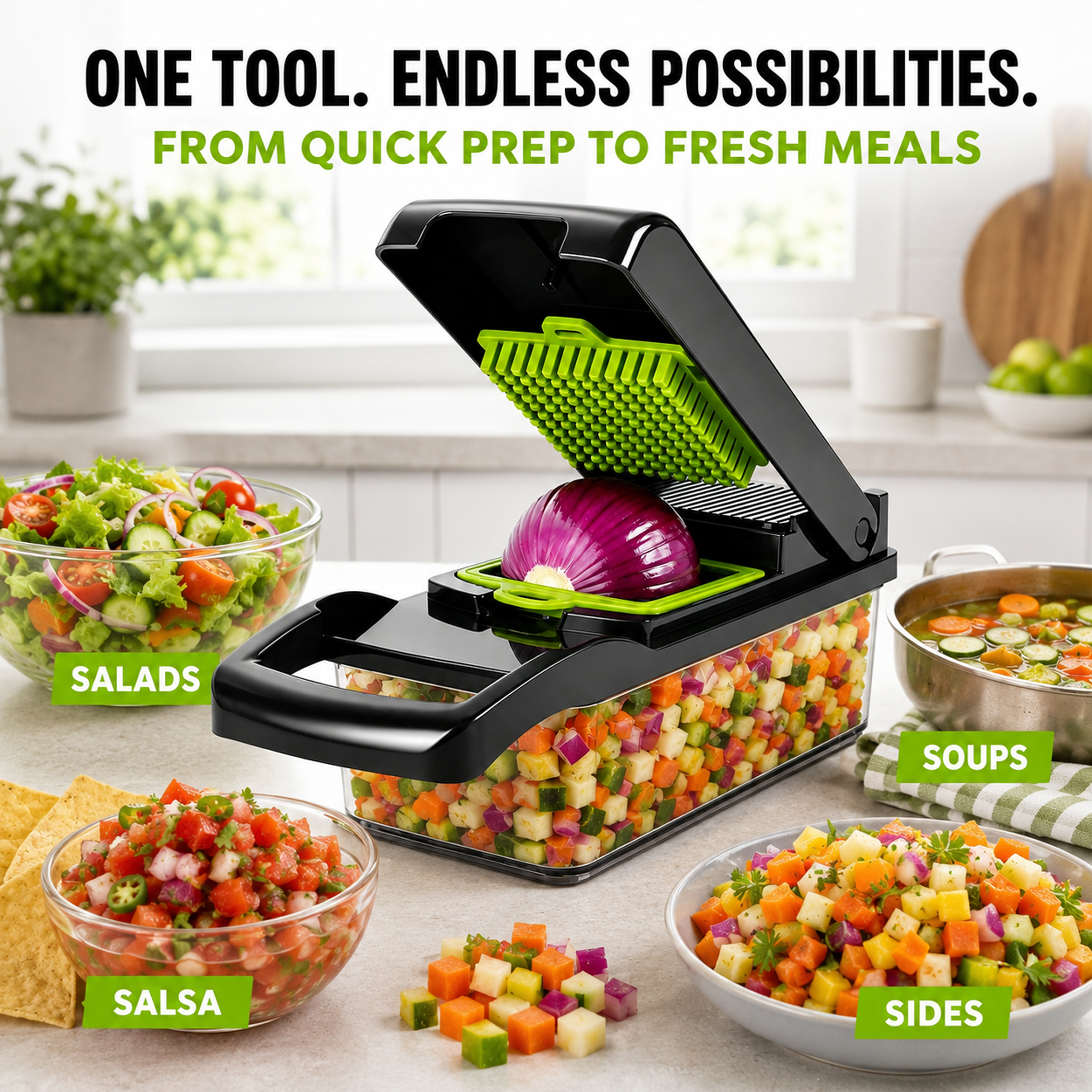 14-Piece Vegetable Chopper & Mandoline Slicer Set photo 6