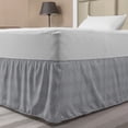 thumbnail image 1 of Abstract Bed Skirt, Neutral and Minimal Design of Drop Shaped Spots in Muted Tones, Elastic Bedskirt Dust Ruffle Wrap Around for Bedding Decor, 4 Sizes, Purpleblue Taupe, by Ambesonne, 1 of 2