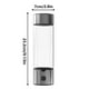 thumbnail image 3 of Vasos Generador de agua de hidrógeno portátil Tecnología Botella generadora de agua de hidrógeno de vidrio portátil recargable con tubo de absorción de hidrógeno Vaso de agua, 3 of 9