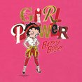thumbnail image 5 of Wild Bobby, Betty Boop Winking Girl Power Femenist Betty Boop Womens Slim Fit Junior Tee, Raspberry, Medium, 5 of 5
