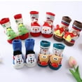 thumbnail image 7 of Newborn Baby Girl Boy Cotton Socks Infant Cartoon Christmas Socks Anti-slip Middle Tube Floor Socks 0-1Y, 7 of 7