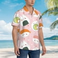 thumbnail image 5 of Xecao Cute Sushi print Hawaiian shirt - a stylish short-sleeve button-down for men, perfect for casual beach and tropical outings., 5 of 9