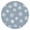Round Snowflakes-163, variant on Christmas Dining Round Tablecloth with Stretchable Edge, 44 Inch Circular Fit Decorated with a Jolly Snowflake and Holiday Print