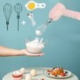 thumbnail image 2 of Fridja Hand Mixer Electric 3 Speed Hand Mixer Wireless Kitchen Handheld Mixer Includes 2 Mixing Rods, Eggs Separator for Cream, Cake, Cookies, White, 2 of 7
