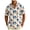 Beige-w, variant on Men's Floral Print Short Sleeve Button Down Linen Shirts Casual Summer Beach Vacation Tops L