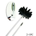 thumbnail image 1 of MYG for Chimney Sweeping Cleaner Brush Set with 2 Flexible Rods 24 Inch Long, 4 Inch Nylon Brush Head, Flue Cleaning System Fireplace Tool Kit for Dryer Vent Lint Removal, 1 of 10