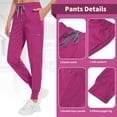 thumbnail image 3 of VIAOLI Scrubs Set for Women Nurse Uniform Jogger Set Stretch Top & Pants with Multi Pocket for Nurse Workwear, 3 of 7