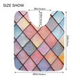 thumbnail image 5 of Yayeee Bath Rug for Bathroom Floor Non Slip Rectangle Fluffy Soft Absorbent Mat, 16"x24", Pink Shimmering Pattern, 5 of 7