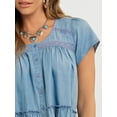 thumbnail image 4 of Jessica Simpson Women's Kamiya Cotton Peplum Hem Blouse, Sizes XS-XL, 4 of 6