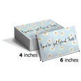 thumbnail image 3 of Pro Supply Global (50) Count of 4x6 Daisies Thank You Insert Cards, 3 of 7