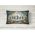 thumbnail image 3 of Carolines Treasures DAC2236PW1216 16 x 12 in. Unisex Dancing Skeletons Spooky Halloween Fabric Decorative Pillow, 3 of 4