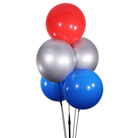 - Weatherproof Reusable Seamed Balloon Cluster Pole Kit - Helium Free