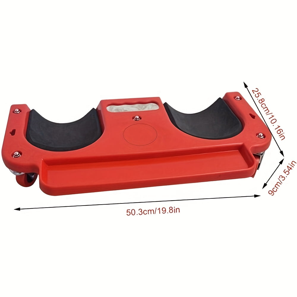 1 Pcs Rolling ABS Plastic Ergonomic Kneeling Pad Creeper With 5 Swivel Castors, Built-In Tool Tray And Comfortable Cushion For Carpenters