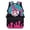 Teal Pink Ice Cream Drip Baseball Bow, variant on Yspwyqan School Backpack for Kids, 17 Inch Lightweight Large Capacity with Front Pockets, Double Zipper Ice Cream Drip Baseball Bow Bookbag for Elementary Middle High School