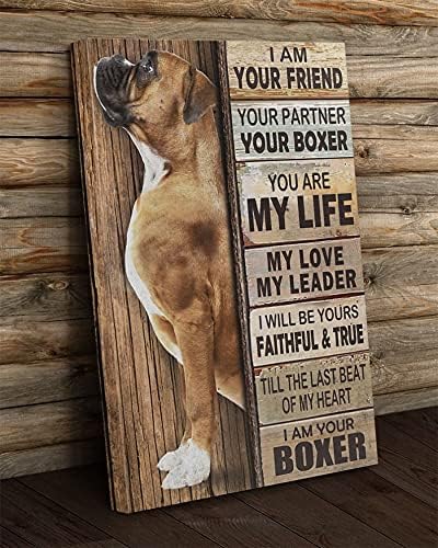 Aazaqtin-boxer I Am Your Friend Dog Memorial For Dog Lovers Poster 