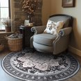 thumbnail image 2 of Area Rugs for Entryway x Lightweight Machine Washable Rug Vintage Area Rugs for Bedroom Neutral Bathroom Mat Indoor Carpet for Playroom Office Living Room(Grey xft), 2 of 7