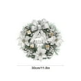 thumbnail image 3 of PONPRNGY Christmas Wreath Round Handcrafted Christmas Elegant Holiday Wreath Pine Wreath Door Wall Garland Decoration, 3 of 7