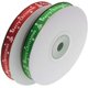 thumbnail image 2 of Whataatahia Cinta de grosgrain con impresión navideña de 50 yardas y 3/8 pulgadas, cintas navideñas rojas y verdes, 25 yardas/carrete x 2 carretes (rojo+verde), 2 of 3