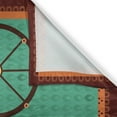 thumbnail image 3 of Ambesonne Bicycle Kitchen Curtains, Desi Art Style Ethnic, 55"x39", Green Brown Orange, 3 of 3