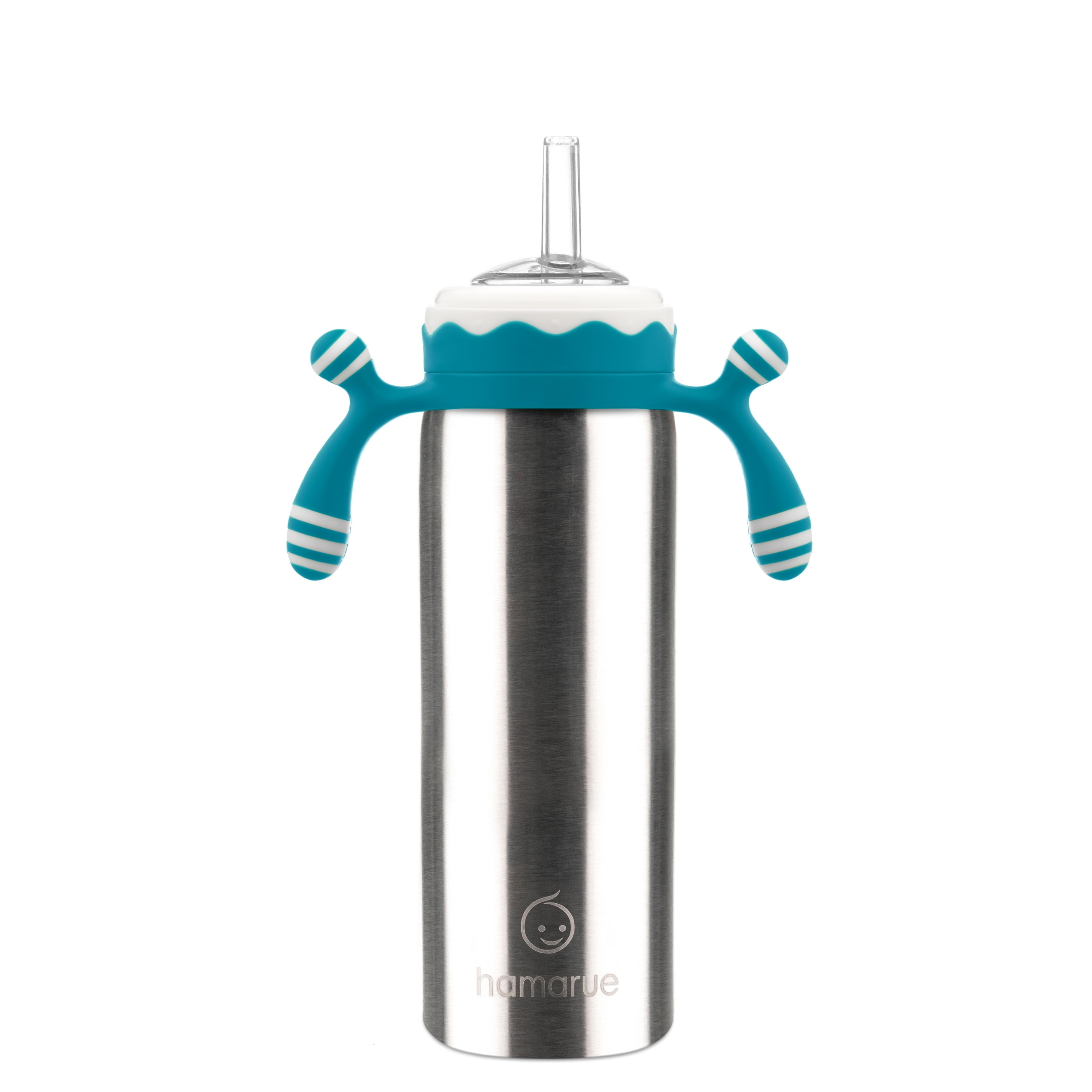 Hamarue Deluxe 3-in-1 Stainless Steel Sippy Cups for Babies & Toddlers | Non-Toxic Insulated Baby Bottle | BPA-Free | Ages 3M+ | Evolving Feeding Solution