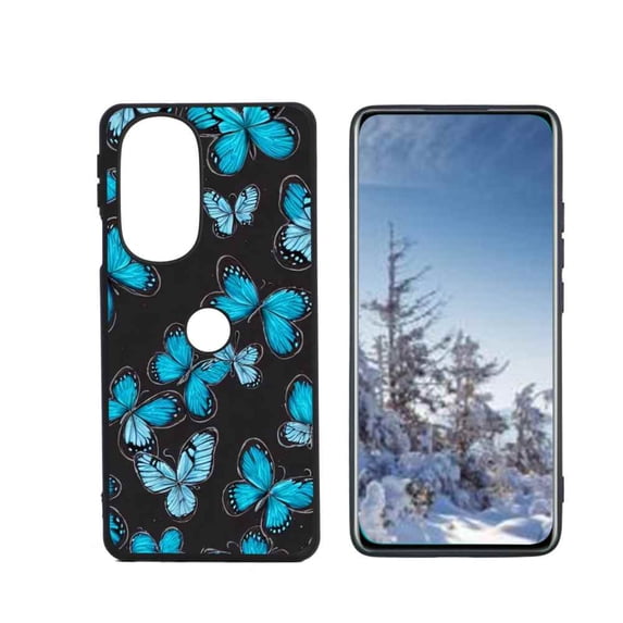 Butterflies-105 Phone Case, Degined for Motorola Edge Plus 2022 Case Men Women, Flexible Silicone Shockproof Case for Motorola Edge Plus 2022