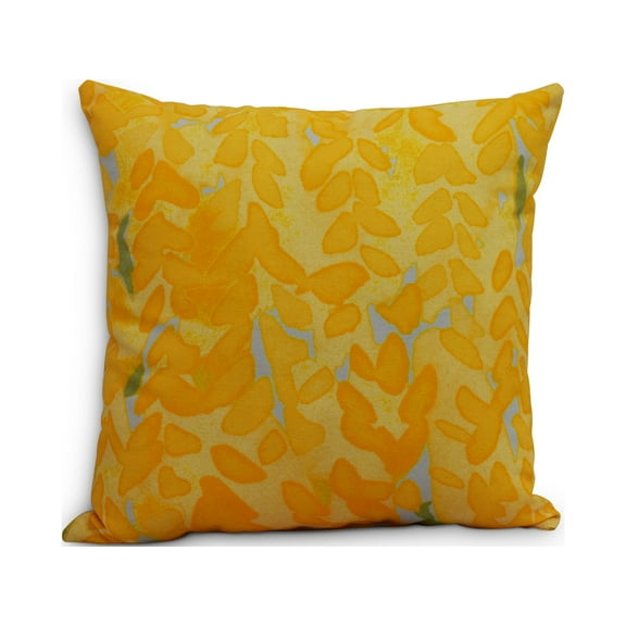 Simply Daisy's Flower Bell 20 inch Yellow Decorative Floral Throw Pillow