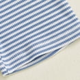 thumbnail image 4 of XZNPDUCQ Toddler Baby Girl 2PCS Short Sleeve Tops Elastic Waist Shorts Outfits Set Playwear Beach Outfits 0-6 Months,Blue, 4 of 9
