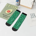 thumbnail image 7 of Rocae Green Glitter for Premium Adult Socks,Comfortable, Breathable, and Durable Socks, Perfect for Everyday Wear, 7 of 7