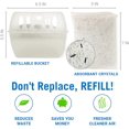 thumbnail image 2 of Refillable Moisture Absorbers Dehumidifier Bucket with Refill Bag Pack to Control & Get Rid of Water, Humidity, Odors & Damp Air | Tub for Basement Closet Home Boat RV Car or Unscented Fragrance Free, 2 of 5