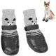 thumbnail image 1 of 4 protectores de patas, zapatos impermeables para perros, botas protectoras para perros, calcetines ajustables antideslizantes de algodón negro para perros pequeños y medianos (M, 1 of 5