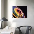 thumbnail image 3 of COMIO Canvas Prints Wall Art Ferris Wheel at Night with Colorful Lights Modern Wall Decor Home Decoration Stretched Gallery Canvas Wrap Giclee Print, 3 of 4