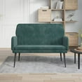 thumbnail image 1 of vidaXL Bench Dark Green 108x79x79 cm Velvet, 1 of 5