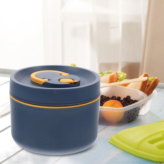 PTOOTP Reusable Thermal Lunch Box Compact Food Container with Sealing Cover for Office and Home