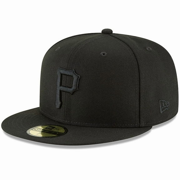 Men's New Era Black Pittsburgh Pirates Primary Logo Basic 59FIFTY Fitted Hat
