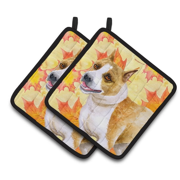 Caroline's Treasures Staffordshire Fall Pair of Pot Holders