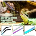 thumbnail image 3 of 2 Pinzas de Acero Inoxidable para Alimentar Reptiles con Punta de Goma - Pinzas Rectas y Curvas de 27 cm para Acuarios y Manualidades, 3 of 5