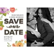 Flower Cascade Standard Save the Date