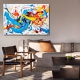 thumbnail image 6 of colorful modern abstract artwork painting Poster Decorative Painting Canvas Wall Art Living Room Posters Bedroom Painting,Frame-style,16x24inch(40x60cm), 6 of 8