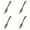 4 Pack Brown, variant on Wood Soup Fork Set,Natural Wood Eating Utensils Wooden Flatware for Kindergarten,Elementary School Students,Eco Friendly Wood Cutlery Wooden Dinner Fork